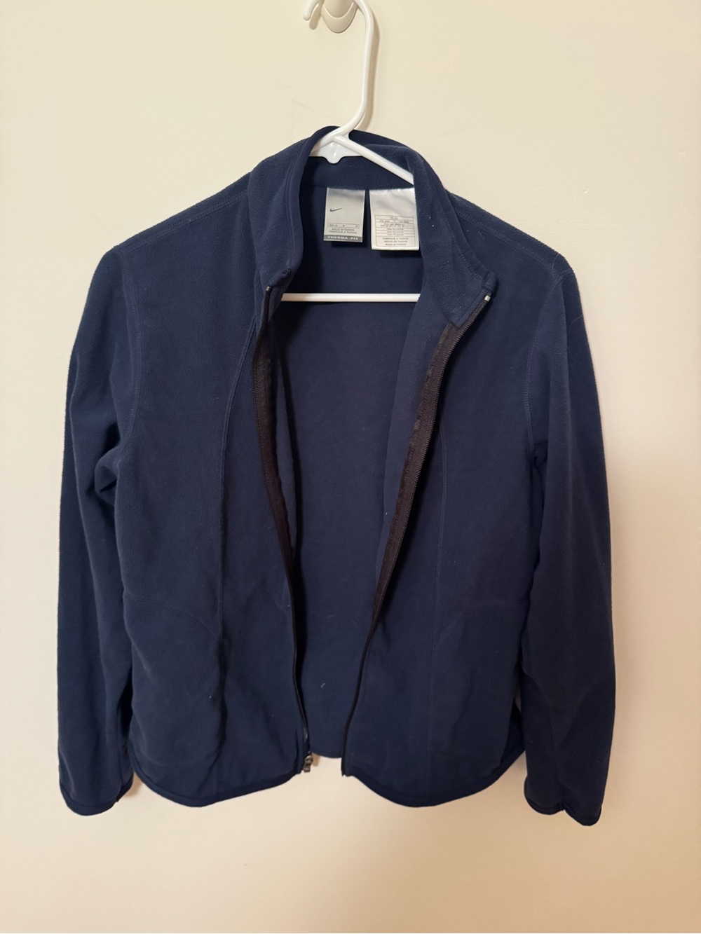 Vintage Nike   Dark Navy Full-Zip Lightweight fleece Jacket Medium